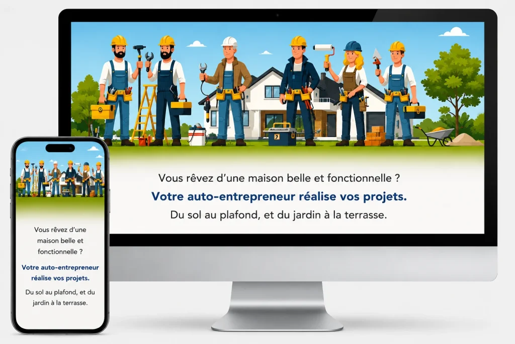 écrans responsive desktop et smartphone