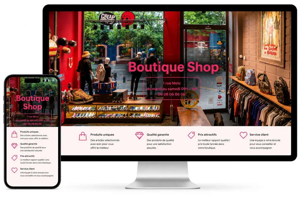 écrans responsive desktop et smartphone