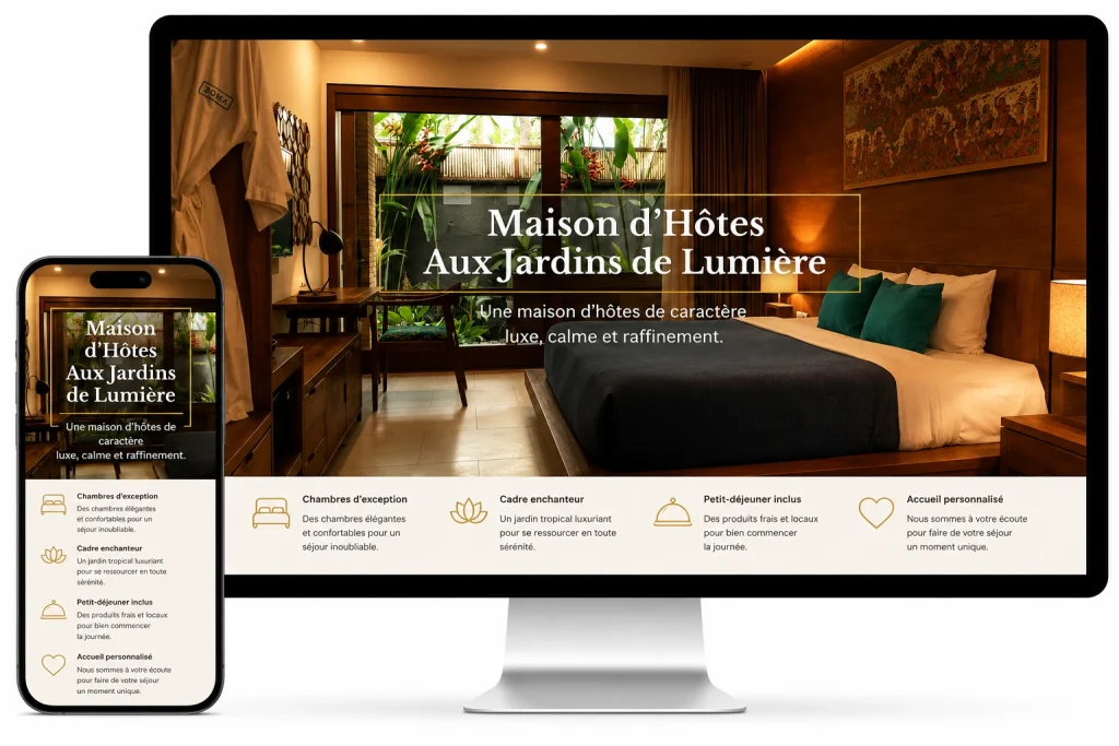 écrans responsive desktop et smartphone