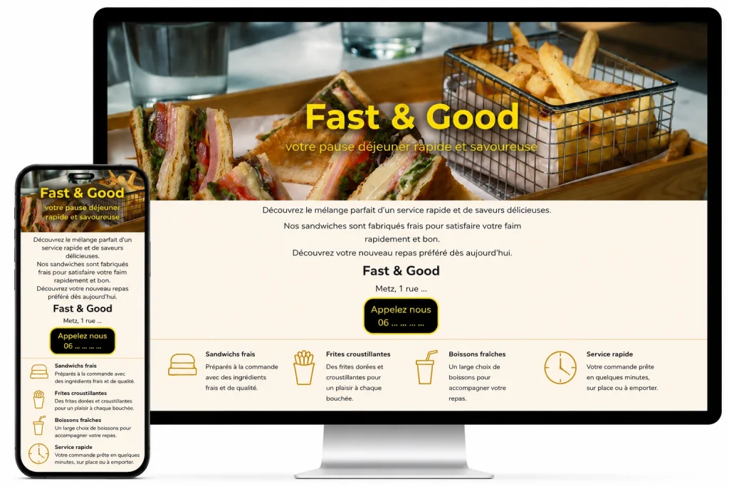 écrans responsive desktop et smartphone